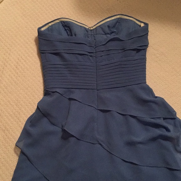 Bill Levkoff Bridesmaids Dress in Cornflower Blue - Picture 4 of 5